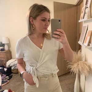 White tie tee